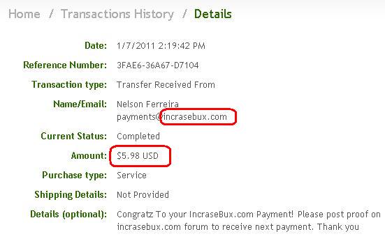 1-я выплата с bux www.incrasebux.com